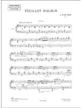 Feuillet d' Album - Piano 4 Mains - SAINT-SAËNS - Partition - Piano